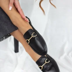 The Fashion Project Mules κλειστά με εξωτερική ραφή - Μαύρο -Γόβες Εκπτώσεις mules xwris takouni me ekswteriki rafi 99993 id24