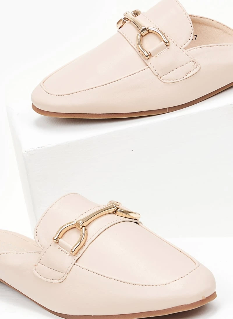 The Fashion Project Mules κλειστά με εξωτερική ραφή - Μπεζ 3 The Fashion Project Mules κλειστά με εξωτερική ραφή - Μπεζ - Image 3