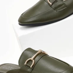 The Fashion Project Mules κλειστά με εξωτερική ραφή - Λαδί -Γόβες Εκπτώσεις mules xwris takouni me ekswteriki rafi 99997 0wb9