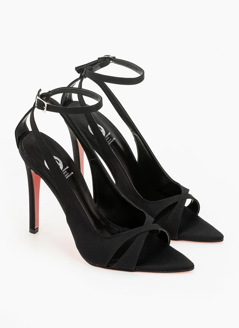 Estil Πέδιλα σατέν μυτερά Tfp - Μαύρο 6 Estil Πέδιλα σατέν μυτερά Tfp - Μαύρο - Image 6