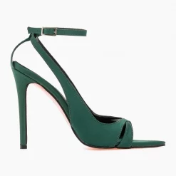 Estil Πέδιλα σατέν μυτερά Tfp - Κυπαρισσί -Γόβες Εκπτώσεις mutera saten pedila 96963 lz8r