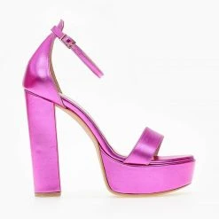 Πέδιλα Estil με σε μεταλλικά χρώματα - Φούξια