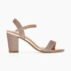 Πέδιλα Glitter με μπαρέτα VIZZANO 6262.474 - Χαλκός