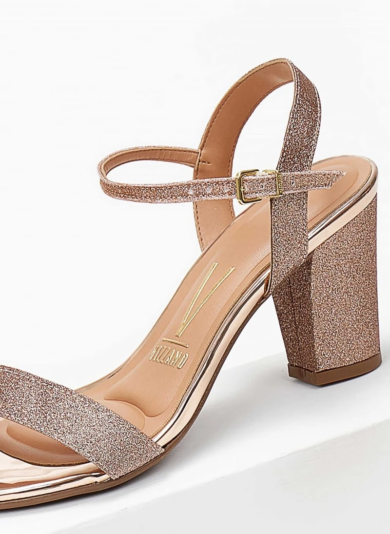 Πέδιλα Glitter με μπαρέτα VIZZANO 6262.474 - Χαλκός 3 Πέδιλα Glitter με μπαρέτα VIZZANO 6262.474 - Χαλκός - Image 3