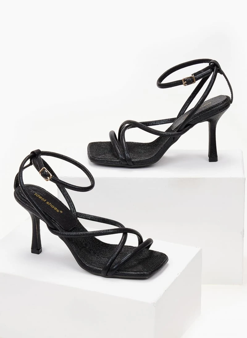 The Fashion Project Πέδιλα Glitter με στρογγυλά λουράκια - Μαύρο 5 The Fashion Project Πέδιλα Glitter με στρογγυλά λουράκια - Μαύρο - Image 5