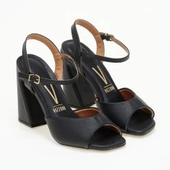 Πέδιλα καρέ με χοντρό τακούνι VIZZANO 6403.303 - Μαύρο -Γόβες Εκπτώσεις pedila kare me xontro takouni vizzano 6403303 106419 f0vb