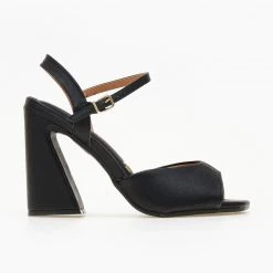 Πέδιλα καρέ με χοντρό τακούνι VIZZANO 6403.303 - Μαύρο -Γόβες Εκπτώσεις pedila kare me xontro takouni vizzano 6403303 106419 mugk
