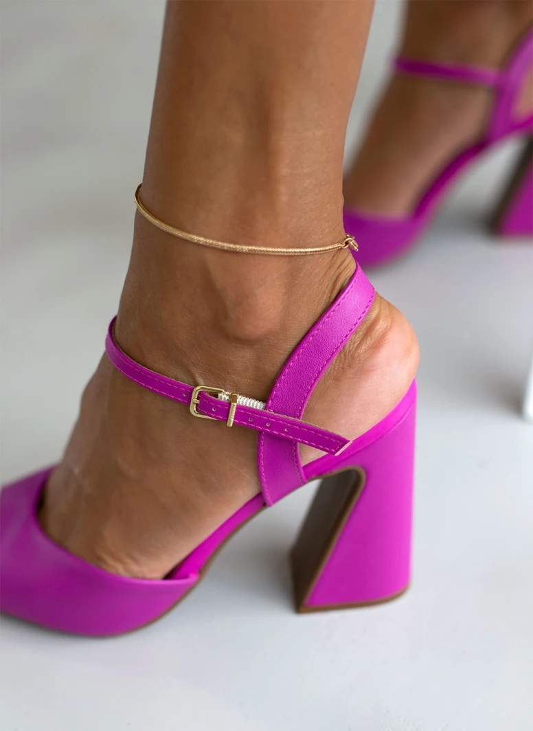 Πέδιλα καρέ με χοντρό τακούνι VIZZANO 6403.303 - Magenta 7 Πέδιλα καρέ με χοντρό τακούνι VIZZANO 6403.303 - Magenta - Image 7