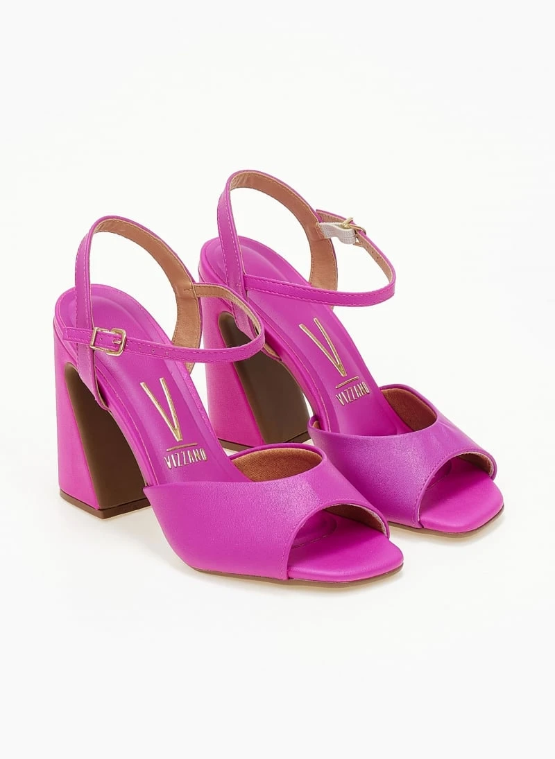 Πέδιλα καρέ με χοντρό τακούνι VIZZANO 6403.303 - Magenta 6 Πέδιλα καρέ με χοντρό τακούνι VIZZANO 6403.303 - Magenta - Image 6