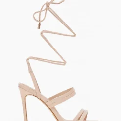 The Fashion Project Πέδιλα Lace Up με λουράκια - Nude