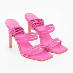 The Fashion Project Πέδιλα Lace Up με λουράκια - Φούξια -Γόβες Εκπτώσεις pedila lace up me lourakia 100899 7x97 1