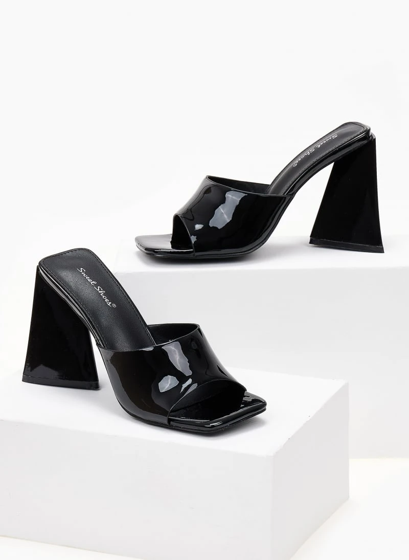 The Fashion Project Mules λουστρίνι με φαρδιά φάσα - Μαύρο 5 The Fashion Project Mules λουστρίνι με φαρδιά φάσα - Μαύρο - Image 5