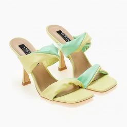 The Fashion Project Πέδιλα με διχρωμία στις φάσες - Κίτρινο -Γόβες Εκπτώσεις pedila me dixrwmia stis fases 104638 gvga