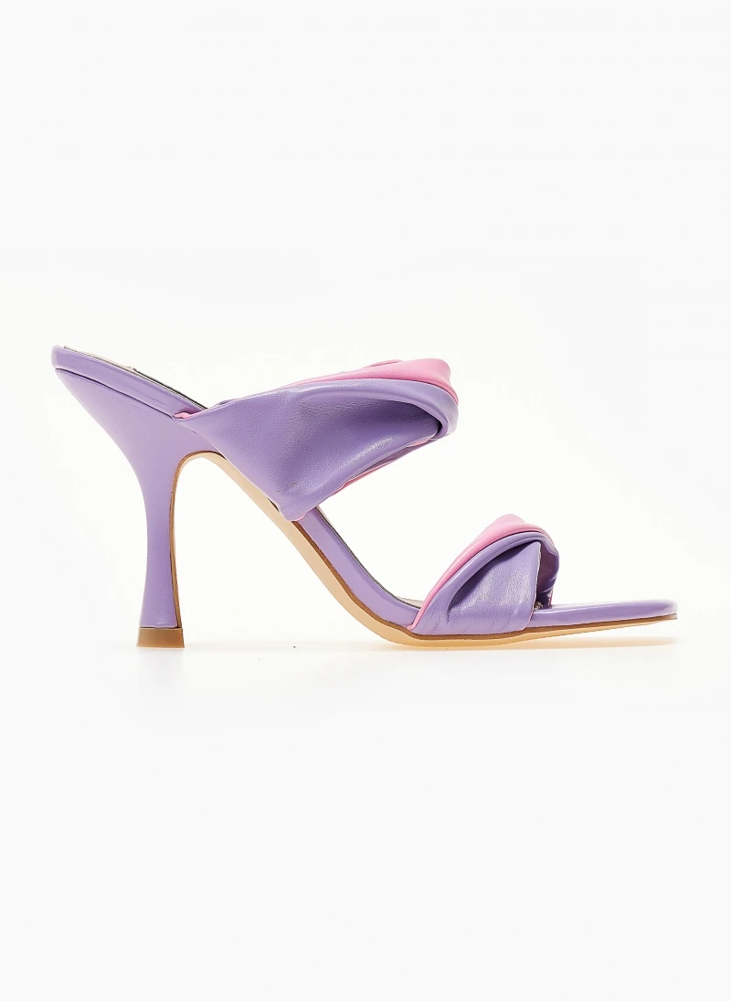 The Fashion Project Πέδιλα με διχρωμία στις φάσες - Μωβ ανοιχτό 2 The Fashion Project Πέδιλα με διχρωμία στις φάσες - Μωβ ανοιχτό - Image 2