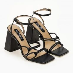 The Fashion Project Πέδιλα με κόμπους στο πλάι - Μαύρο -Γόβες Εκπτώσεις pedila me kompous sto plai 104678 jz50 1