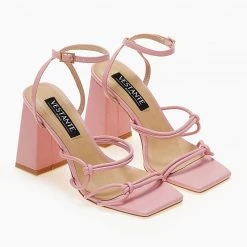 The Fashion Project Πέδιλα με κόμπους στο πλάι - Ροζ -Γόβες Εκπτώσεις pedila me kompous sto plai 104679 and4