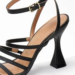 The Fashion Project Πέδιλα με λεπτά λουράκια VIZZANO 6462.102 - Μαύρο -Γόβες Εκπτώσεις pedila me lepta lourakia vizzano 6462102 102955 gu5c