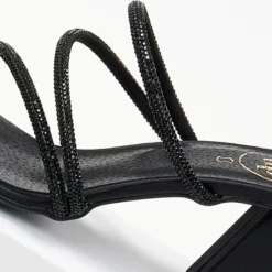 TFP Πέδιλα με λεπτές σειρές Strass - Μαύρο 6 TFP Πέδιλα με λεπτές σειρές Strass - Μαύρο -Γόβες Εκπτώσεις pedila me leptes seires strass 105179 obpr
