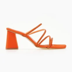 TFP Πέδιλα με λεπτές σειρές Strass - Πορτοκαλί -Γόβες Εκπτώσεις pedila me leptes seires strass 105267 bf7y