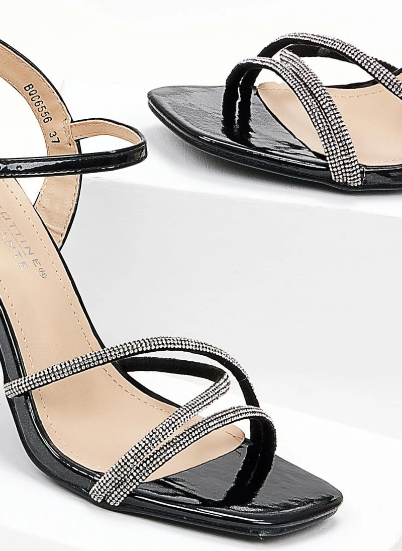 The Fashion Project Πέδιλα με λεπτό τακούνι και Strass - Μαύρο 5 The Fashion Project Πέδιλα με λεπτό τακούνι και Strass - Μαύρο - Image 5