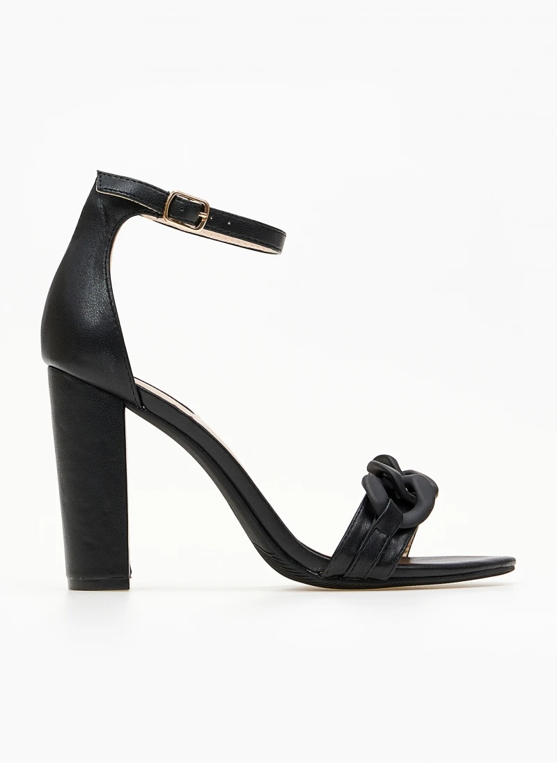 The Fashion Project Πέδιλα με ματ αλυσίδα - Μαύρο 2 The Fashion Project Πέδιλα με ματ αλυσίδα - Μαύρο - Image 2