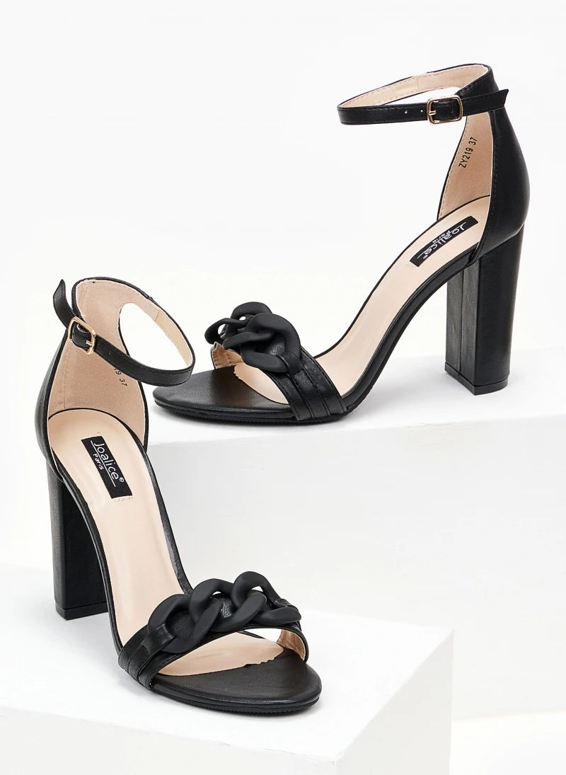 The Fashion Project Πέδιλα με ματ αλυσίδα - Μαύρο 6 The Fashion Project Πέδιλα με ματ αλυσίδα - Μαύρο - Image 6