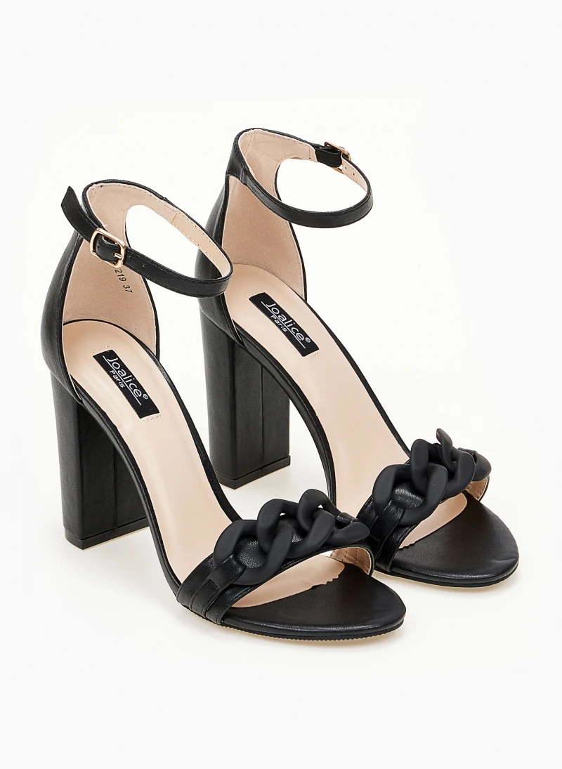 The Fashion Project Πέδιλα με ματ αλυσίδα - Μαύρο 3 The Fashion Project Πέδιλα με ματ αλυσίδα - Μαύρο - Image 3