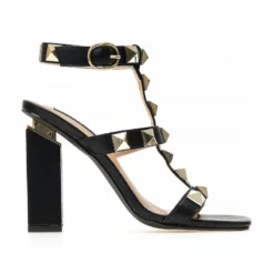 The Fashion Project Πέδιλα με μπαρέτα και μεταλλικά τρουκς - Μαύρο 7 The Fashion Project Πέδιλα με μπαρέτα και μεταλλικά τρουκς - Μαύρο -Γόβες Εκπτώσεις pedila me mpareta kai metallika trouks 104642 bz6y