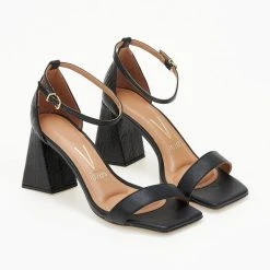 Πέδιλα με Pattern στο τακούνι VIZZANO 6464.102 - Μαύρο -Γόβες Εκπτώσεις pedila me pattern sto takouni vizzano 6464102 106422 l5oj 1