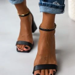 Πέδιλα με Pattern στο τακούνι VIZZANO 6464.102 - Μαύρο