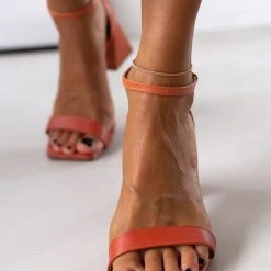 Πέδιλα με Pattern στο τακούνι VIZZANO 6464.102 - Κεραμιδί -Γόβες Εκπτώσεις pedila me pattern sto takouni vizzano 6464102 106424 kdt4