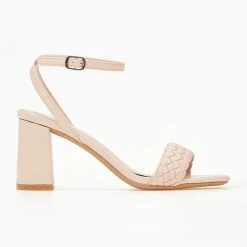 The Fashion Project Πέδιλα με πλεκτό σχέδιο στη φάσα - Μπεζ