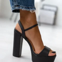 Πέδιλα με ψηλή φιάπα VIZZANO 6282.455 - Μαύρο -Γόβες Εκπτώσεις pedila me psili fiapa vizzano 6282455 106445 1bb6