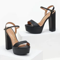 Πέδιλα με ψηλή φιάπα VIZZANO 6282.455 - Μαύρο -Γόβες Εκπτώσεις pedila me psili fiapa vizzano 6282455 106445 tujm