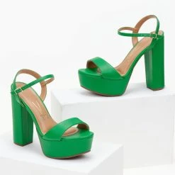 Πέδιλα με ψηλή φιάπα VIZZANO 6282.455 - Πράσινο -Γόβες Εκπτώσεις pedila me psili fiapa vizzano 6282455 106447 ttdd