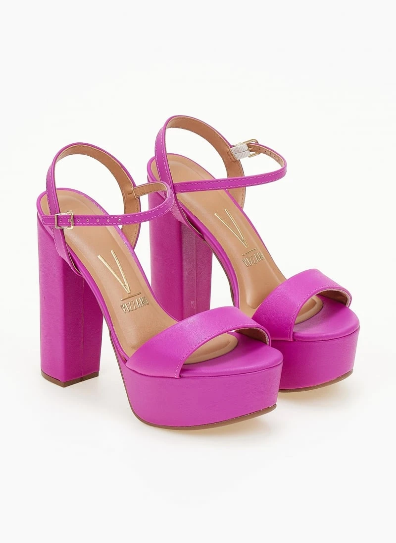 Πέδιλα με ψηλή φιάπα VIZZANO 6282.455 - Magenta 3 Πέδιλα με ψηλή φιάπα VIZZANO 6282.455 - Magenta - Image 3