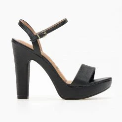 Πέδιλα με ψηλό τακούνι και φιάπα VIZZANO 6292.200 - Μαύρο