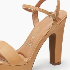 Πέδιλα με ψηλό τακούνι και φιάπα VIZZANO 6292.200 - Μπεζ -Γόβες Εκπτώσεις pedila me psilo takouni kai fiapa 103025 1xfy