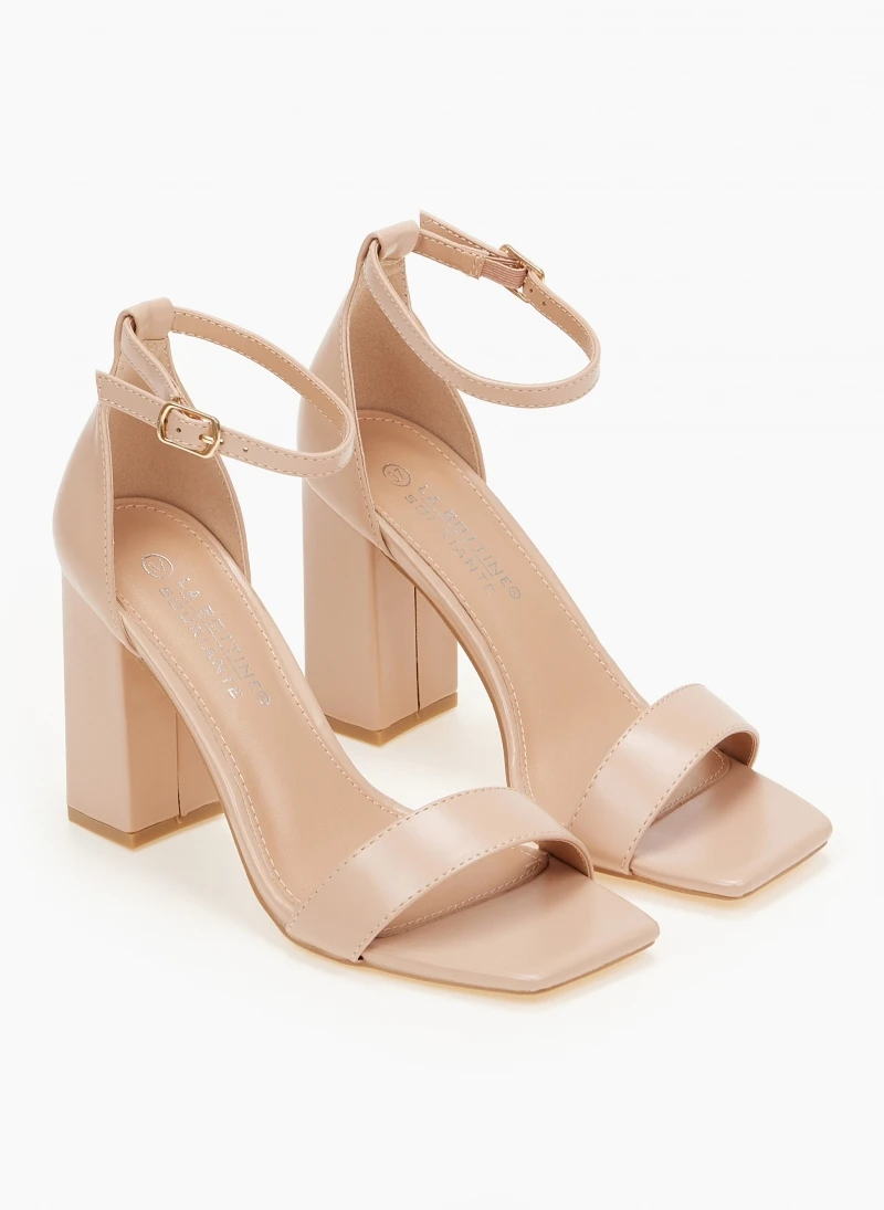 The Fashion Project Πέδιλα με ψηλό τετράγωνο τακούνι - Nude 2 The Fashion Project Πέδιλα με ψηλό τετράγωνο τακούνι - Nude - Image 2