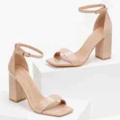 The Fashion Project Πέδιλα με ψηλό τετράγωνο τακούνι - Nude 7 The Fashion Project Πέδιλα με ψηλό τετράγωνο τακούνι - Nude -Γόβες Εκπτώσεις pedila me psilo tetragwno takouni 100340 v3bx