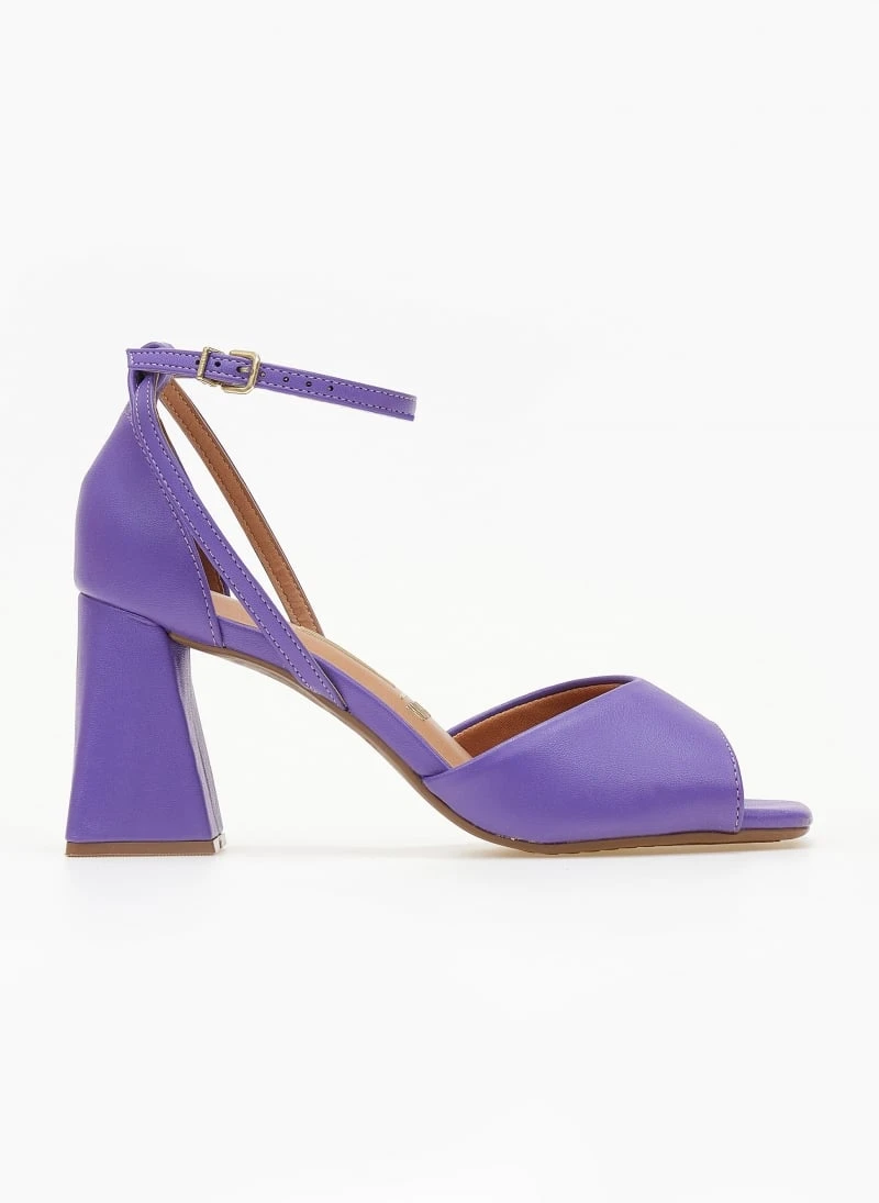 Πέδιλα με τακούνι καμπάνα VIZZANO 6464.106 - Μωβ 2 Πέδιλα με τακούνι καμπάνα VIZZANO 6464.106 - Μωβ - Image 2