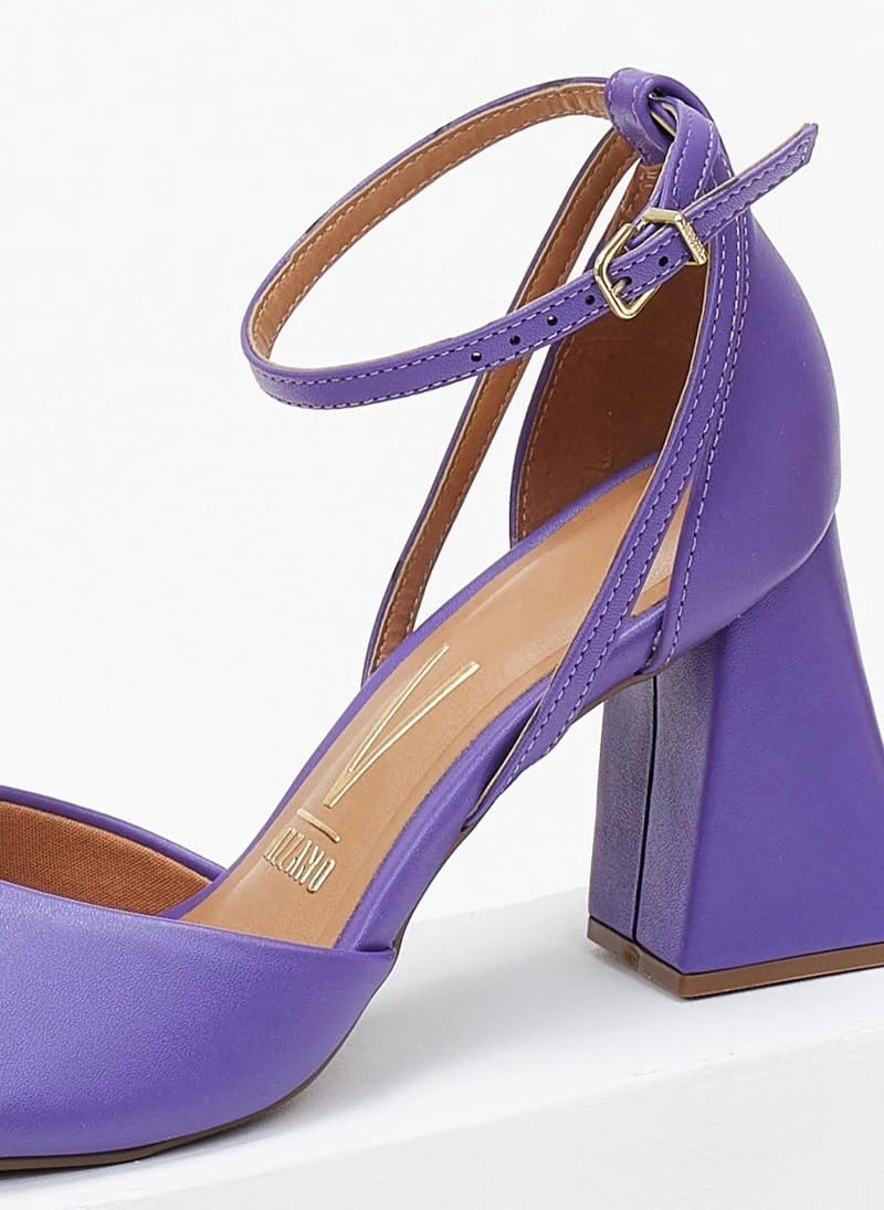 Πέδιλα με τακούνι καμπάνα VIZZANO 6464.106 - Μωβ 5 Πέδιλα με τακούνι καμπάνα VIZZANO 6464.106 - Μωβ - Image 5