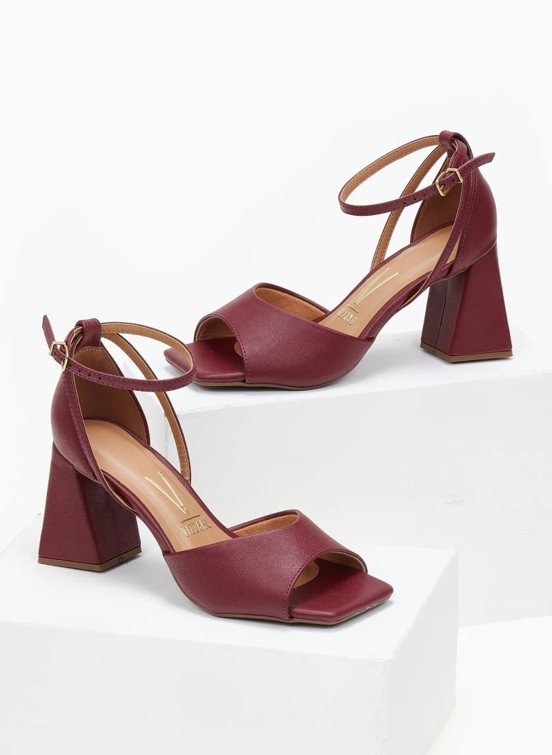 Πέδιλα με τακούνι καμπάνα VIZZANO 6464.106 - Μπορντό 5 Πέδιλα με τακούνι καμπάνα VIZZANO 6464.106 - Μπορντό - Image 5