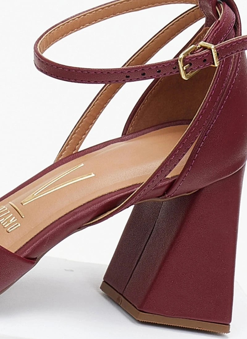 Πέδιλα με τακούνι καμπάνα VIZZANO 6464.106 - Μπορντό 6 Πέδιλα με τακούνι καμπάνα VIZZANO 6464.106 - Μπορντό - Image 6