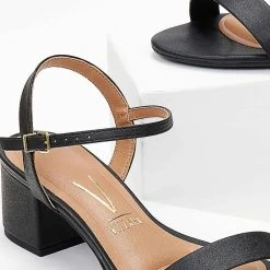 Πέδιλα με χαμηλό τακούνι και μπαρέτα VIZZANO 6291.900 - Μαύρο -Γόβες Εκπτώσεις pedila me xamilo takouni kai mpareta vizzano 62919 102975 kn8c