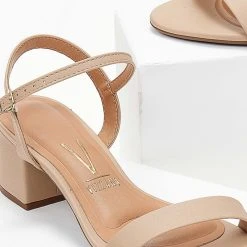 Πέδιλα με χαμηλό τακούνι και μπαρέτα VIZZANO 6291.900 - Μπεζ -Γόβες Εκπτώσεις pedila me xamilo takouni kai mpareta vizzano 62919 102976 d2yw