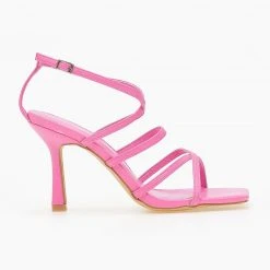 The Fashion Project Πέδιλα με χιαστί δέσιμο - Φούξια