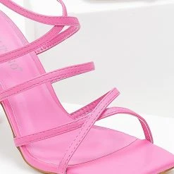 The Fashion Project Πέδιλα με χιαστί δέσιμο - Φούξια -Γόβες Εκπτώσεις pedila me xiasti desimo 103827 ce4g