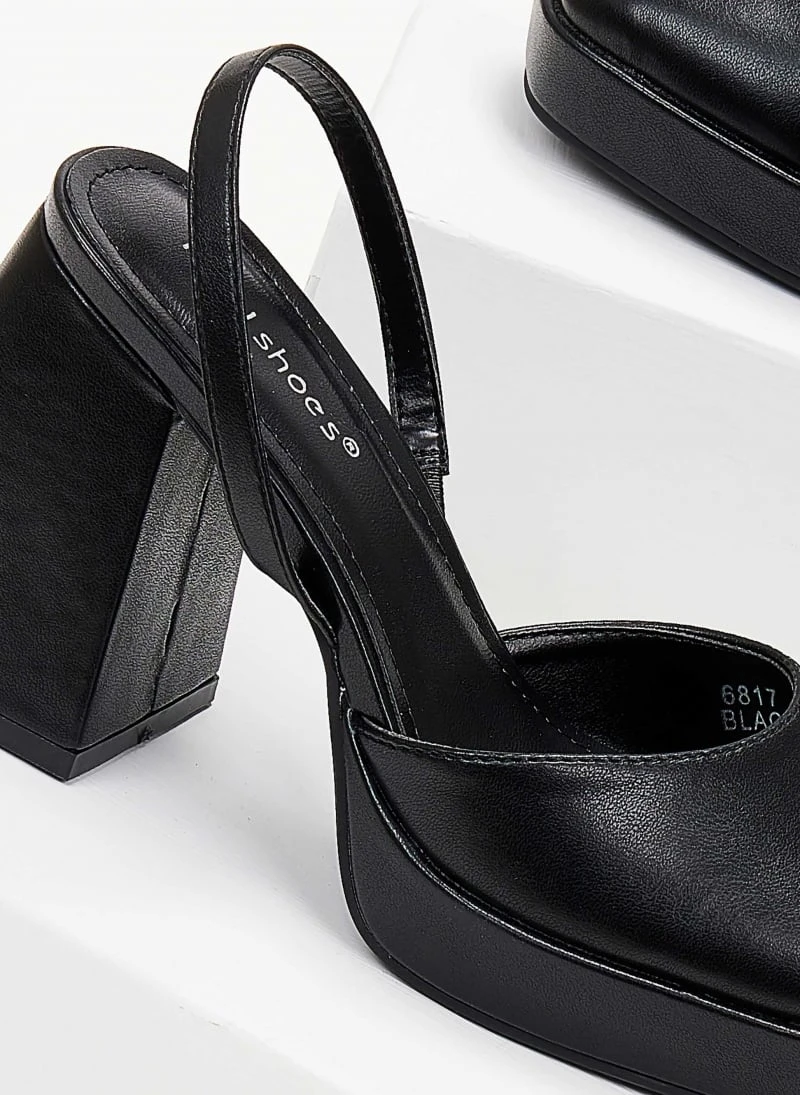 The Fashion Project Γόβες με φιάπα - Μαύρο 2 The Fashion Project Γόβες με φιάπα - Μαύρο - Image 2