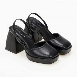 The Fashion Project Γόβες με φιάπα - Μαύρο 6 The Fashion Project Γόβες με φιάπα - Μαύρο -Γόβες Εκπτώσεις pedila me xontro idiaitero takouni 102027 puxw